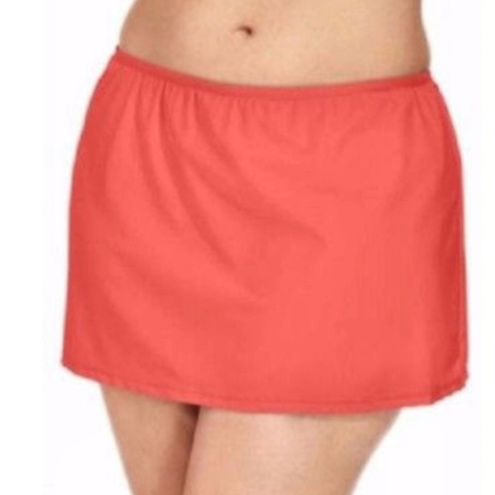 Coral Pink/Orange  Swim Skirt Skirtini